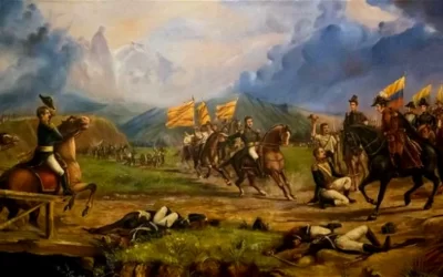 La Batalla de Boyacá, gesta definitiva de la independencia de Colombia.